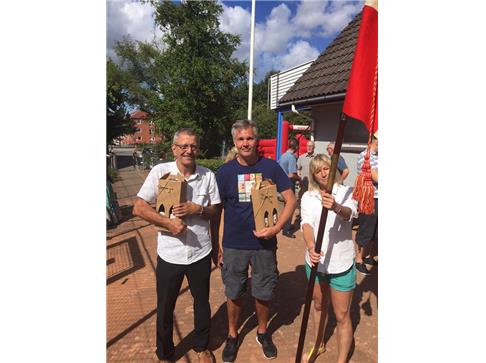 JTU Fortjenstnåle til Poul Erik Jensen og Hans Jørgen Amstrup, Aalborg Østre Tennisklub