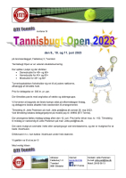 Tannisbugt Open (Veterandouble turnering) i BTI